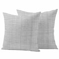 thumbnail image 1 of Grey Rustic Outdoor Waterproof Pillow Covers, Vintage Farmhouse GraySolid Color Decorative Square Throw Pillowcase Sofa Cushion Sham for Patio/Couch/Chair, 16"x16" 2 Pack, 1 of 8
