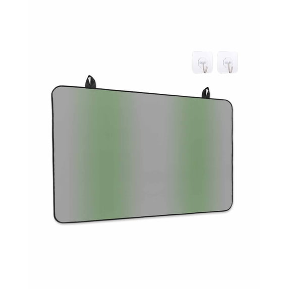 Grey Sage Stove Top Covers for Electric Stove, 28'x20'' Green Gradient Modern Ombre Art Glass Ceramic Stove Cover Foldable Rubber Mat Heat Resistant Cooktop Protector for Kitchen