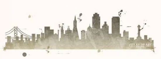 Grey San Francisco Canvas Art - Anna Quach (10 x 20)