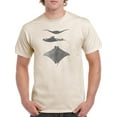 thumbnail image 1 of Grey-Scale Stingrays Ii. T-Shirt Men -Studio W Designs, Male Small, 1 of 4