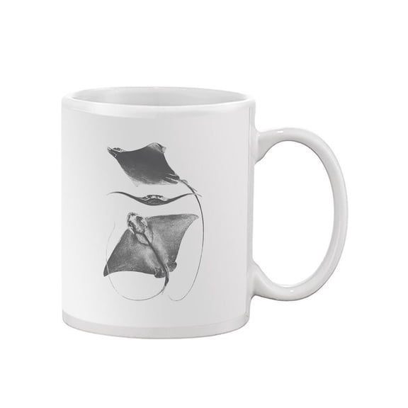 Grey-Scale Stingrays. Iii Mug - Studio W Designs,