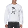 thumbnail image 1 of Grey-Scale Stingrays Iii. Sweatshirt Men -Studio W Designs, Male 5X-Large, 1 of 4