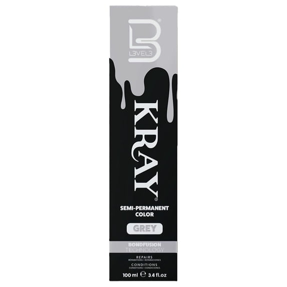 Level 3 Kray Semi Permanent Hair Color - Semi Permanent Hair Dye with Aloe Vera