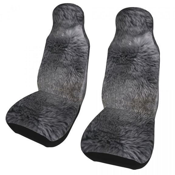 Grey Sheepskin Hide Universal Car Seat Cover Auto Interior AUTOYOUTH Car Seat Covers Polyester Seat Protector