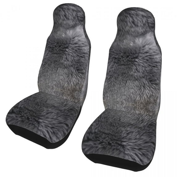 Grey Sheepskin Hide Universal Car Seat Cover Auto Interior AUTOYOUTH Car Seat Covers Polyester Seat Protector