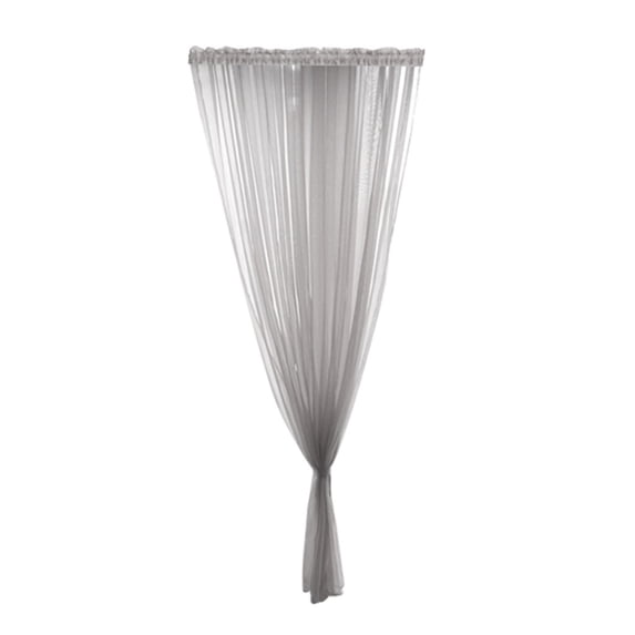 Grey Sheer Curtain Panel Light Filtering Window Drape, Soft Breathable Polyester Voile, for Living Room Bedroom (79X39In, 1Pcs)