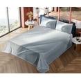 thumbnail image 1 of Ambesonne Grey Fitted & Top Sheet Set with Shams, Monochromatic Abstract, Grey, 1 of 5