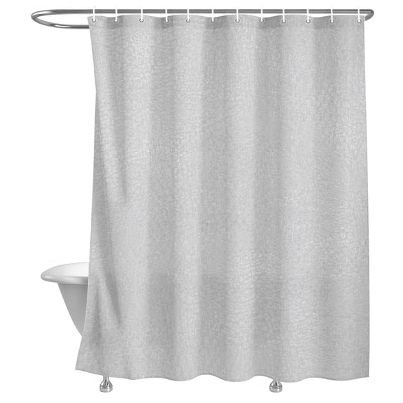 Grey Shower Curtain, Modern Minimalist Classic Gray Solid Color Lightweight Waterproof Fabric Shower Curtain with Rustproof Grommets for Bathroom Bathtub 72x72in