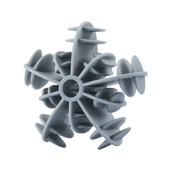 Grey Silicone Laundry Dryer Ball With Anti-Wrinkle And Anti-Static Design, Reusable Fabric Softener For Washing, Drying Aid, 2.17X2.17X1.14In 0.03Lb