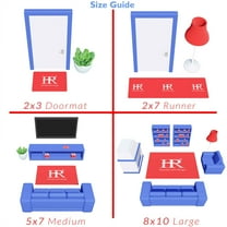 HR HANDCRAFT RUGS HR Grey/Silver/Black/Abstract Area Modern Contemporary Geometric Square Design Pattern 5' x 7'