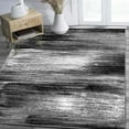 thumbnail image 1 of Grey/Silver/Black/Abstract Contemporary Modern Design Mixed Brush Pattern Colors Area Rug, 1 of 7