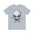 thumbnail image 1 of Grey Skull Graphic Design Tee, Skull Shirt, Vintage Tees, Art Design T-Shirt, Vintage Graphic Tee, Art Shirts with Skulls, 1 of 115