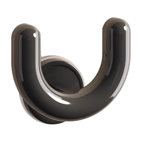 Grey Slipper Holder Suction Cup Hook Wall Mounted Organizer For Bathroom And Entryway Non Perforated U-Shape Clamp Design For Sandals And Flip Flops Adhesive Storage Rack Includes 1Pc Weig