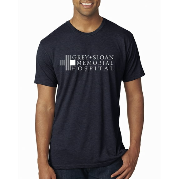 Grey Sloan Grey's Anatomy Pop Male Premium Tri Blend T-Shirt, Vintage Navy, 2XL