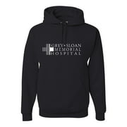 Grey Sloan Grey's Anatomy Pop Unisex Graphic Hoodie Sweatshirt, Black, Small