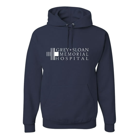 Grey Sloan Grey's Anatomy Pop Unisex Graphic Hoodie Sweatshirt, Navy, 3XL