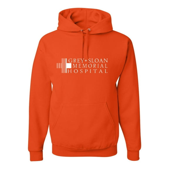 Grey Sloan Grey's Anatomy Pop Unisex Graphic Hoodie Sweatshirt, Orange, 3XL