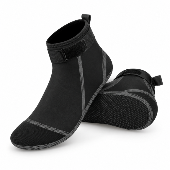 Grey Small 3mm Neoprene Water Socks for Beach Volleyball Sand Soccer Diving