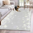 thumbnail image 1 of Grey Snowflake Christmas Area Rug 4x6 Washable Rug Non Slip Winter Xmas Snowflake Farmhouse Large Area Rug Indoor Floor Carpet for Entryway Bedroom Kitchen Living Room Home Office Dining Room Nursery, 1 of 8