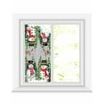 thumbnail image 1 of Grey Snowman Christmas Window Privacy Film Stained Glass Window Film Decorative Windows Cover Static Windows Cling for Glass Door Xmas Tree Snowflake Winter Birds Stickers for Bathroom 17.7"x39.3", 1 of 7