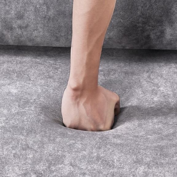 Grey Sofa Bed with High - Quality Plywood Frame / Comfortable for Sleeping in Bedroom