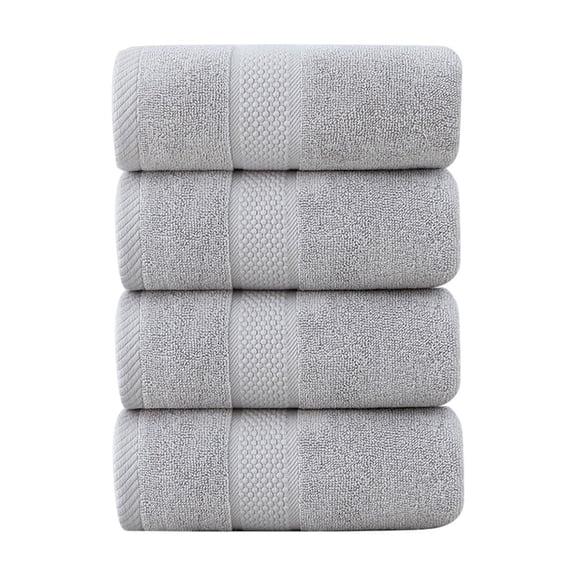 Grey Soft Cotton Towels Plush And Absorbent Set Of Face Towels For Bathroom Spa Hotel Quick Drying And Durable