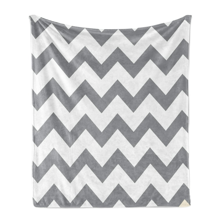  Chevron Blanket, White Zig Zag, Black Chevron Decor