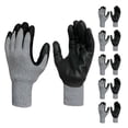 thumbnail image 1 of Grey Span-Nylon Glove - Black NITRILE Foam Palm coated M, 5 pairs, 1 of 8