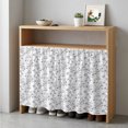 thumbnail image 1 of Grey Spring Floral Cabinet Curtain 35"Wx35"L,Dustproof Under Sink Skirt with Self Adhesive Tape,Elegant Watercolor Summer Botanical Cabinet Curtain Cover for Kitchen Sink,Bathroom Vanity,Laundry Room, 1 of 9