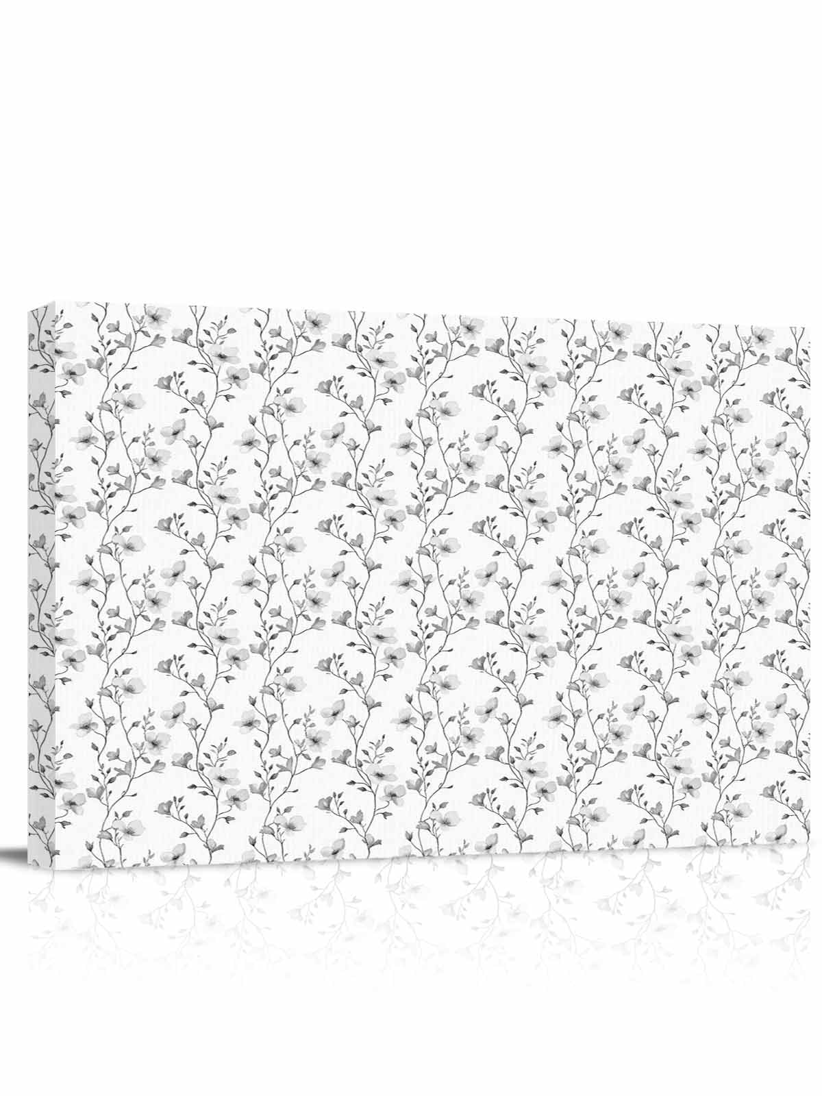 Grey Spring Grey Spring Floral Wall Art for Living Room,Canvas Picture Wall Decor ...
