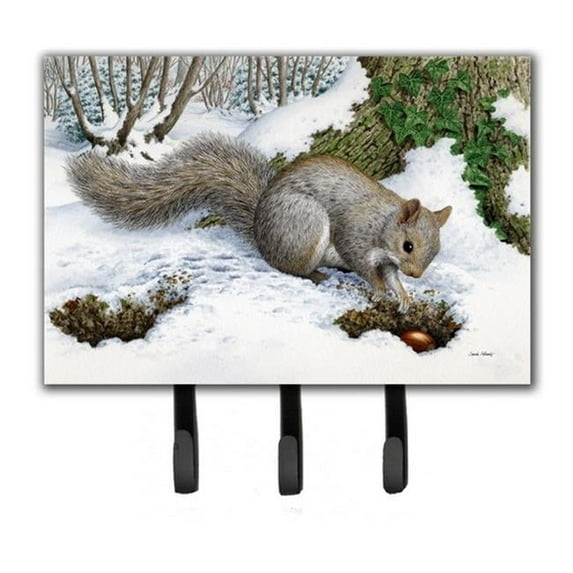 Grey Squirrel Leash or Key Holder