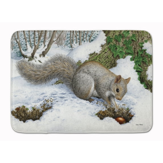 Grey Squirrel Machine Washable Memory Foam Mat