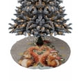 thumbnail image 1 of Grey Squirrels Christmas Christmas Tree Skirt 48 Inches Large Christmas Skirt Tree, Winter Snowflake Xmas Tree Tree Skirt Christmas Decorations for Fireplace Party Holidays Indoor Outdoor, 1 of 7