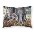 thumbnail image 1 of Grey Squirrels around the Tree Fabric Standard Pillowcase, 1 of 2
