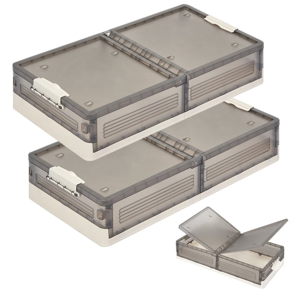 Grey Stackable Under Bed Storage (Set of 2)