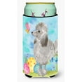 thumbnail image 1 of Grey Standard Poodle Easter Tall Boy Beverage Insulator Hugger, 1 of 1