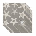 thumbnail image 1 of Grey Starfish Coastal Cloth Napkins, Nautical Summer Ocean Abstract Art Washable and Reusable Dinner Napkins Set of 8, Table Napkin for Kitchen Party Birthday Wedding Hotel Housewarming 20"x20", 1 of 9