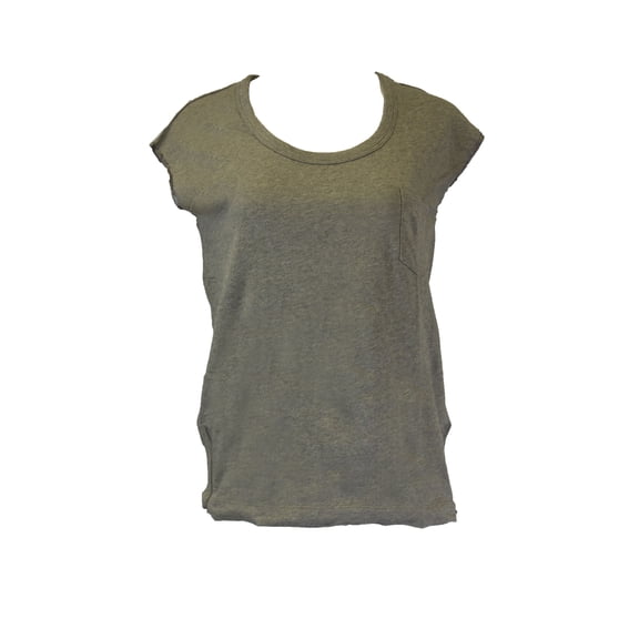 Grey State Sleeveless Cotton Terry Tee, Palm Heather, XS