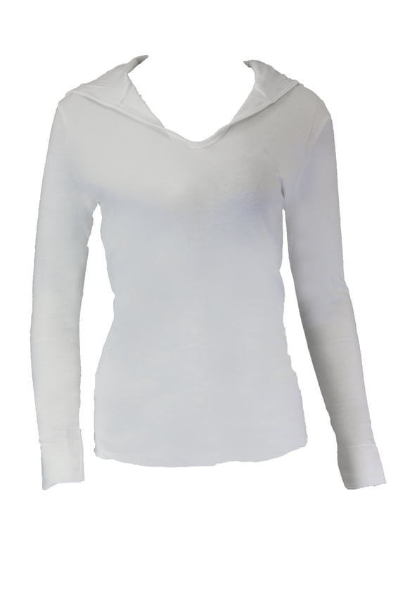 Women's Baja Pullover, White, Medium