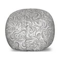 thumbnail image 1 of Grey Storage Toy Bag Chair, Abstract Hand Drawn Curly Lines and Swirls in Grey Shades Retro Style Ornament of Waves, Stuffed Animal Organizer Washable Bag, Small Size, Grey, by Ambesonne, 1 of 3