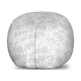 thumbnail image 1 of Grey Storage Toy Bag Chair, Art Inspired Oriental Turkish Lace Pattern with Traditional Impression Image, Stuffed Animal Organizer Washable Bag, Large Size, White, by Ambesonne, 1 of 3