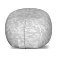 thumbnail image 1 of Grey Storage Toy Bag Chair, Puzzle-Like Pattern with Symmetric and Fractal Pieces in Smokey Tones Modern Illustration, Stuffed Animal Organizer Washable Bag, Large Size, White, by Ambesonne, 1 of 3
