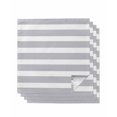 thumbnail image 1 of Grey Stripe Cloth Napkins Set of 4 Reusable Dinner Napkins, Modern Simple Geometric White Striped Cocktail Napkin Washable Table Napkins for Wedding/Holiday Party/Baby Shower 20"x20", 1 of 7