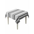 thumbnail image 1 of Grey Stripe Table Cloth, Farmhouse Minimalist Striped Waterproof Tablecloth for Square Tables, Reusable Washable Fabric Table Cover for Restaurant Kitchen Dining Tables 60"x60", 1 of 6
