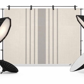 Grey Striped Backdrop for Photoshoot, Photography Photo Studio Background Wall Backdrop, Beige Geometric Modern Minimalist Back Drop Banner Panel for Portraits Wedding Live Streaming Decor 7x5Ft