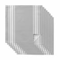 thumbnail image 1 of Grey Striped Cloth Napkins, Luxurious White Stripes Modern Abstract Art Washable and Reusable Dinner Napkins Set of 8, Table Napkin for Kitchen Party Birthday Wedding Hotel Housewarming 20"x20", 1 of 8