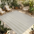 thumbnail image 1 of Grey Striped Outdoor Rug for Patio/Deck/Porch, Non-Slip Large Area Rug 5 x 7 Ft, Vintage Stripes Ombre Indoor Outdoor Rugs Washable Area Rugs, Reversible Camping Rug Carpet Runner, 1 of 8