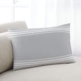 thumbnail image 1 of Grey Striped Queen Size Pillow Cover,Pillowcase Protectors with Zipper,Breathable Decorative Throw Pillow Case Cover,Luxurious White Stripes Modern Abstract Art Pillow Shams for Couch Sofa 20x30Inch, 1 of 8