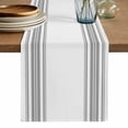 thumbnail image 1 of Grey Striped Table Runner, Modern White Striped Abstract Art Aesthetics Washable Cotton Linen Table Runners 90 Inches Long, Dresser Scarf Runner for Dining/Coffee/Kitchen/Hallway Tables 13''x90'', 1 of 8