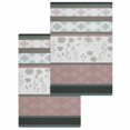 thumbnail image 1 of Grey Stripes Abstract Kitchen Dish Towels for Drying Dishes Set of 2, Geometric Spring Flowers Country Waffle Weave Microfiber Hand Tea Bathroom Towels Quick Dry & Absorbent Towel 15.7x23.6, 1 of 7